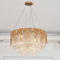 Round Multiple Tier Crystal Chandelier - Ineffable Lighting