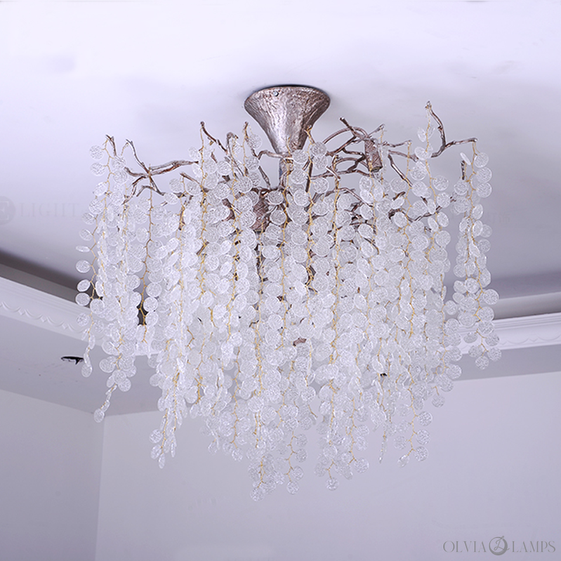 Ellie Modern Crystal Branch Chandelier - Ineffable Lighting