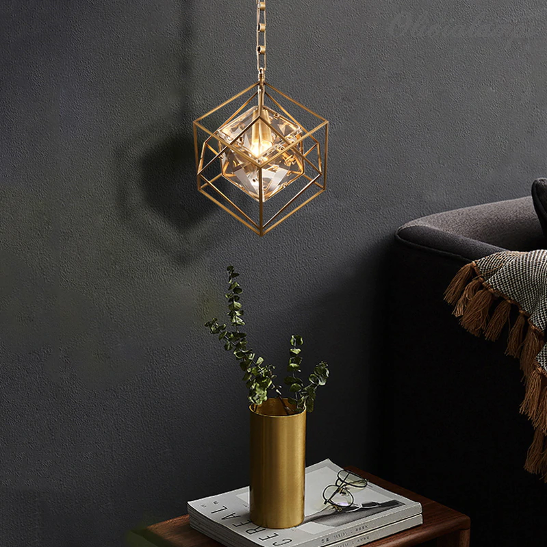 Postmodern Minimalist Crystal Pendant Light - Ineffable Lighting