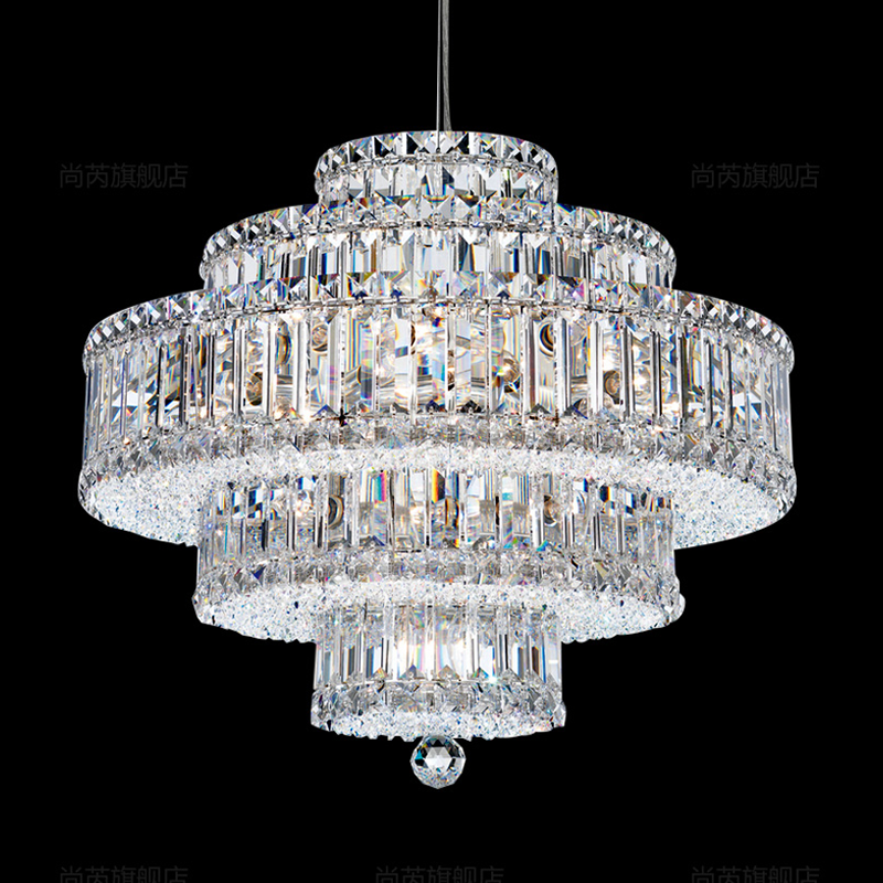 Harriet Modern Luxury Layered Crystal Chandelier - Ineffable Lighting