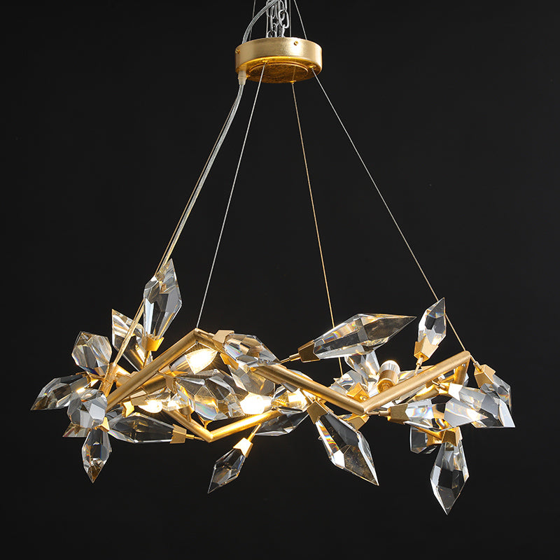 21026R1 34" Crystal Chandelier