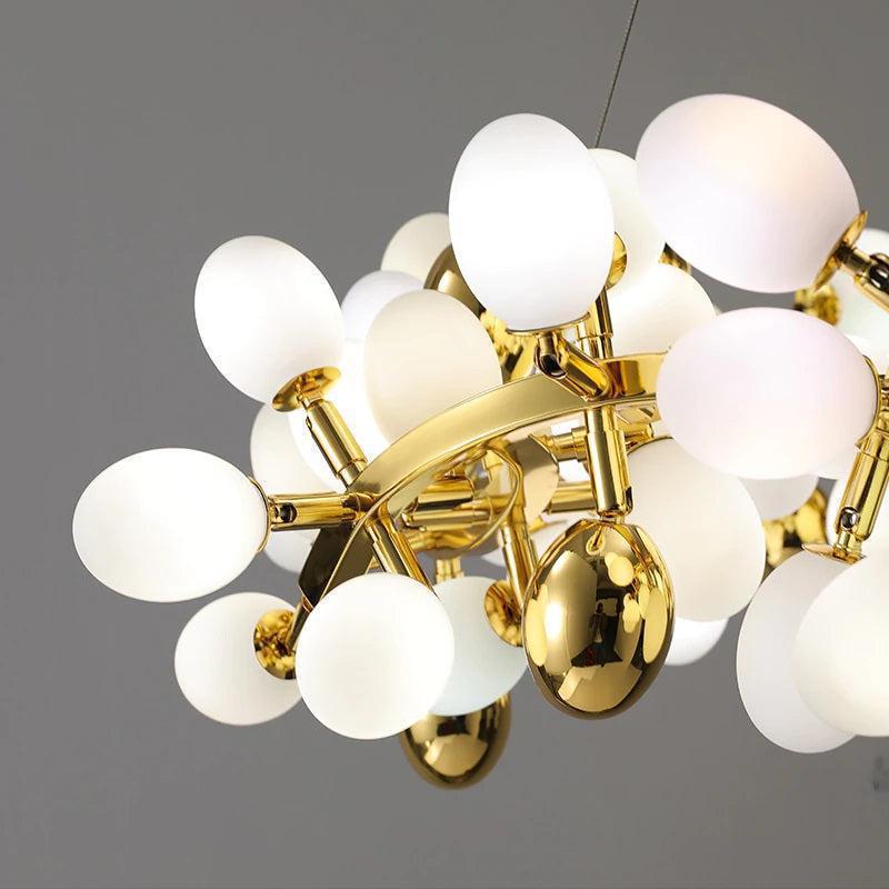 Modern Artistic Linear Grape Chandelier - Ineffable Lighting