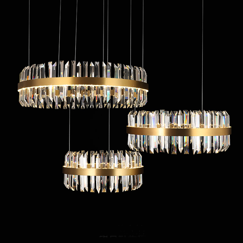 Chloe Round Crystal Chandelier - Ineffable Lighting