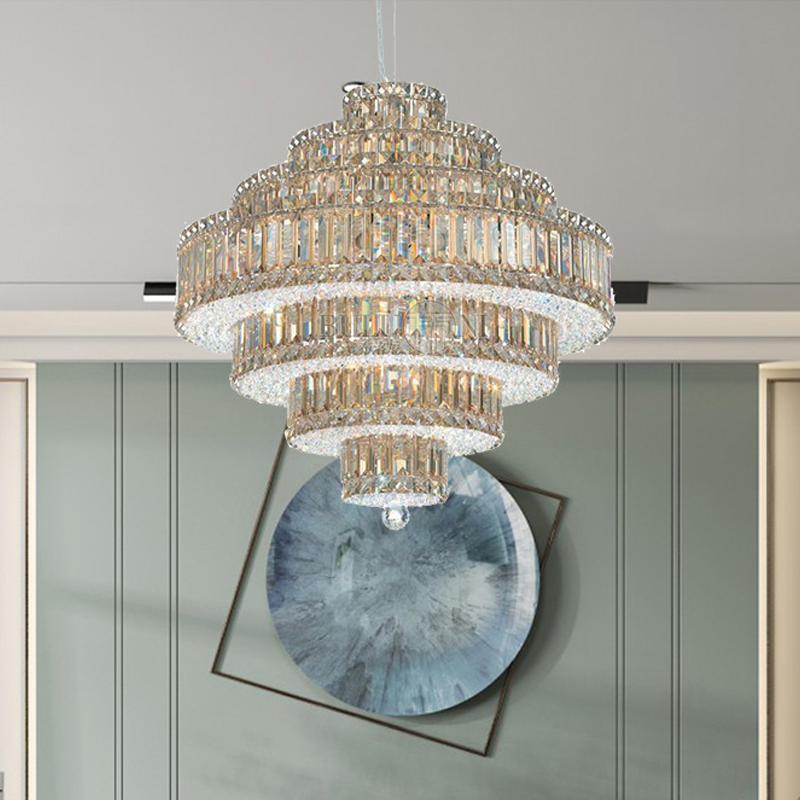 Harriet Modern Luxury Multi-layer Crystal Chandelier - Ineffable Lighting