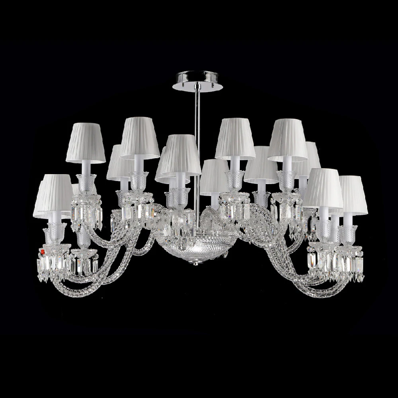 Lliana Classic Oval Crystal Chandelier 16 Lights - Ineffable Lighting