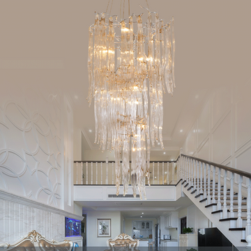 Luxury Crystal Branch Chandelier For Staircase - Ineffable Lighting