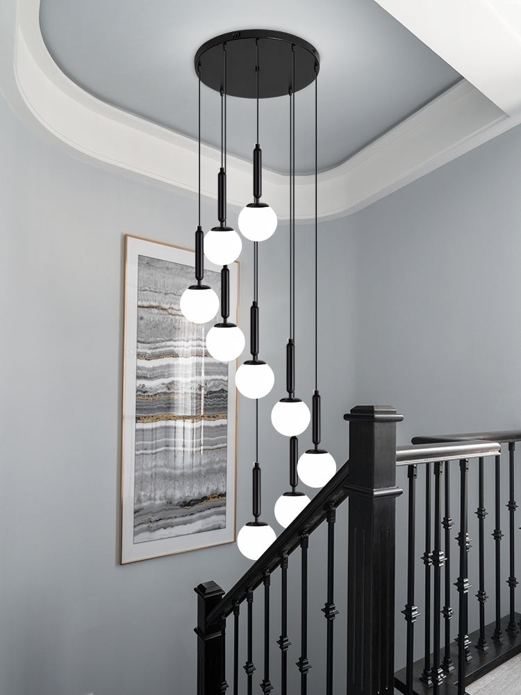 Olivia Lamps Extra Large Nordic Minimalist Long Pendant Light for Spiral Staircase/High-ceiling Room