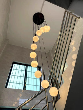 Olivia Lamps Extra Large Nordic Minimalist Long Pendant Light for Spiral Staircase/High-ceiling Room