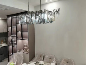 Olivialamps Extra Large Post-modern Art Irregular Iron Pendant Chandelier for Living/Dining Room