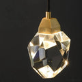 Zora Faceted Crystal Brass Wall Sconce - Ineffable Lighting