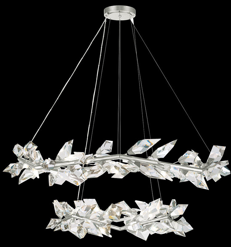 21026R4  55" Round Crystal Chandelier