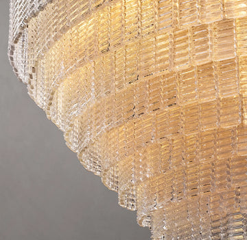 Sirena Clear Glass Round Chandelier 52"