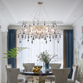 Avis Crystal Raindrop Branch Chandelier - Ineffable Lighting