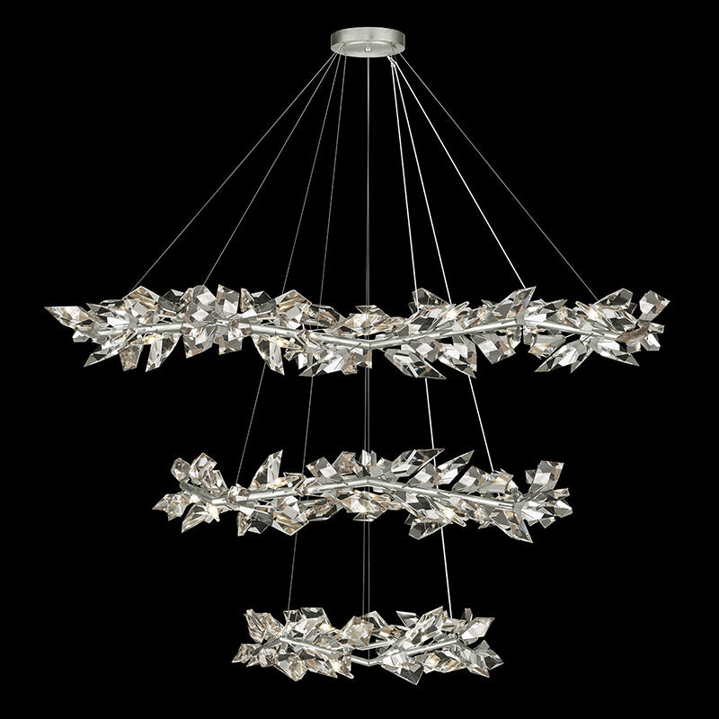 21026R5  71" Crystal Chandelier