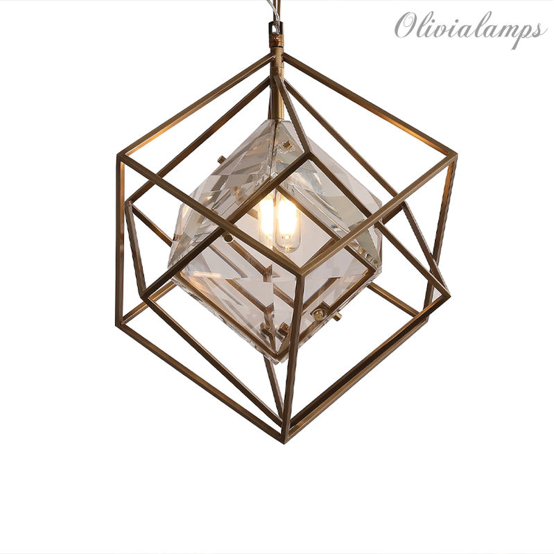 Postmodern Minimalist Crystal Pendant Light - Ineffable Lighting