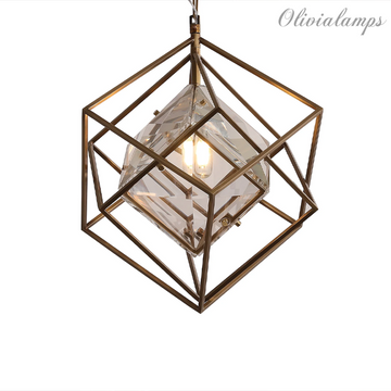 Postmodern Minimalist Crystal Pendant Light - Ineffable Lighting