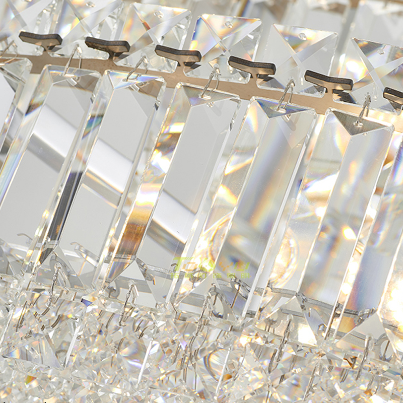 Harriet Modern Luxury Layered Crystal Chandelier - Ineffable Lighting