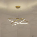 Multi Rings Modern Staircase Chandelier - Ineffable Lighting