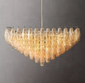 Chiaravalle Glass Tiered Square Chandelier 32