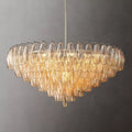 Chiaravalle Glass Tiered Round Chandelier 37