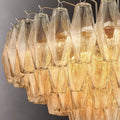 Chiaravalle Glass Tiered Round Chandelier 37