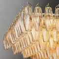 Chiaravalle Glass Tiered Rectangular Chandelier 54