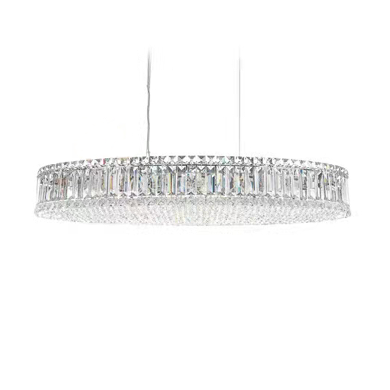 Harriet Modern Oval Crystal Chandelier - Ineffable Lighting