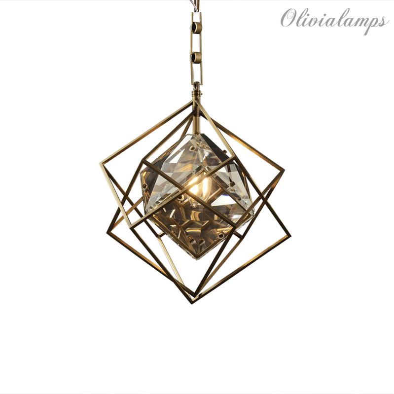 Postmodern Minimalist Crystal Pendant Light - Ineffable Lighting