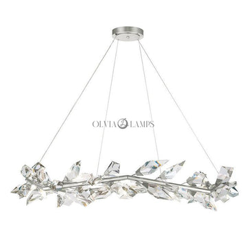 21026R2 55"  Round Crystal Chandelier