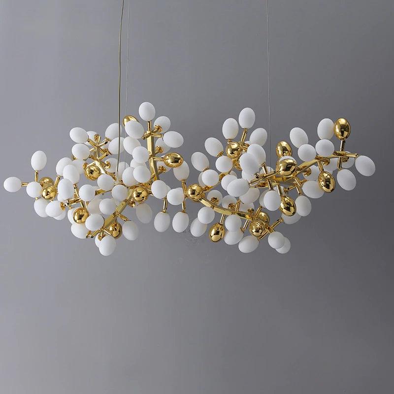 Modern Artistic Linear Grape Chandelier - Ineffable Lighting