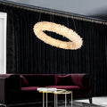 Derek Modern Crystal Cluster Round Chandelier - Ineffable Lighting