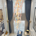 Dora Colorful Crystal Staircase Chandelier - Ineffable Lighting