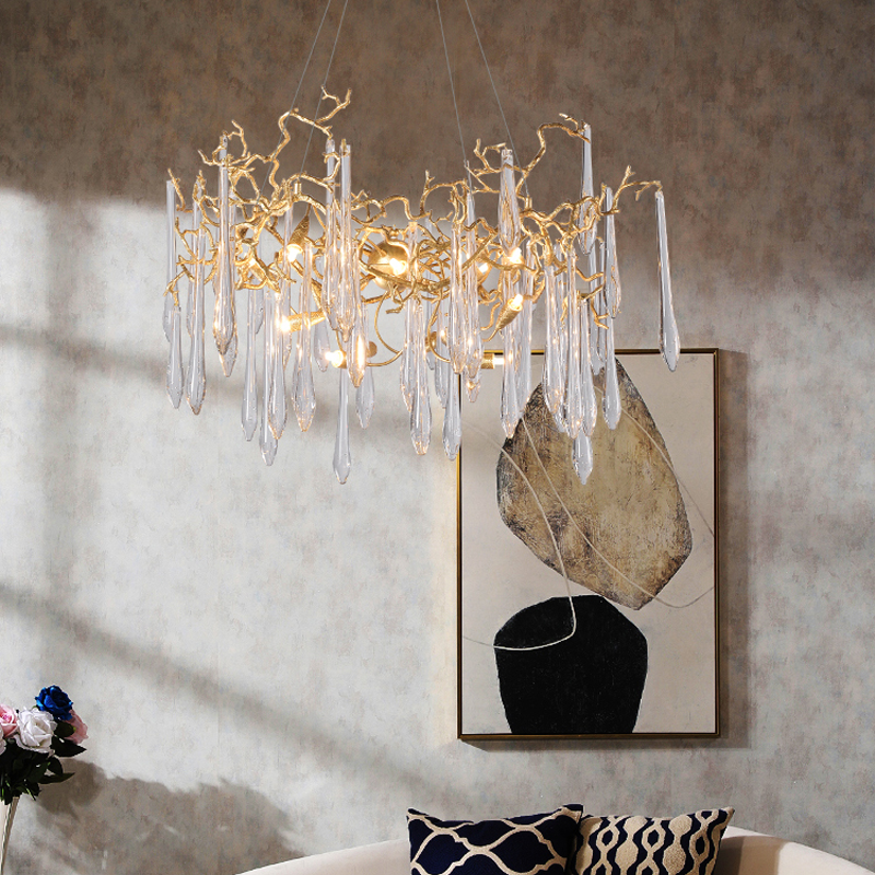 Cecily Modern Crystal  Branch Chandelier - Ineffable Lighting