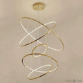 Multi Rings Modern Staircase Chandelier - Ineffable Lighting