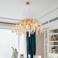 Agnes Brass Branch Crystal Chandelier - Ineffable Lighting