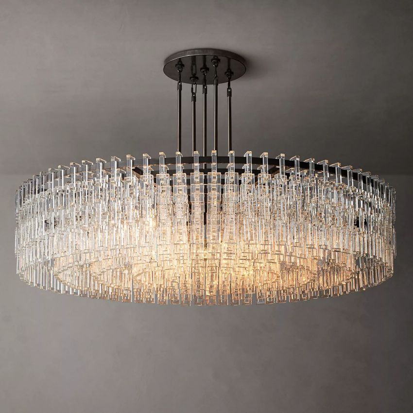 Marigan K9 Crystal Round Chandelier 60"