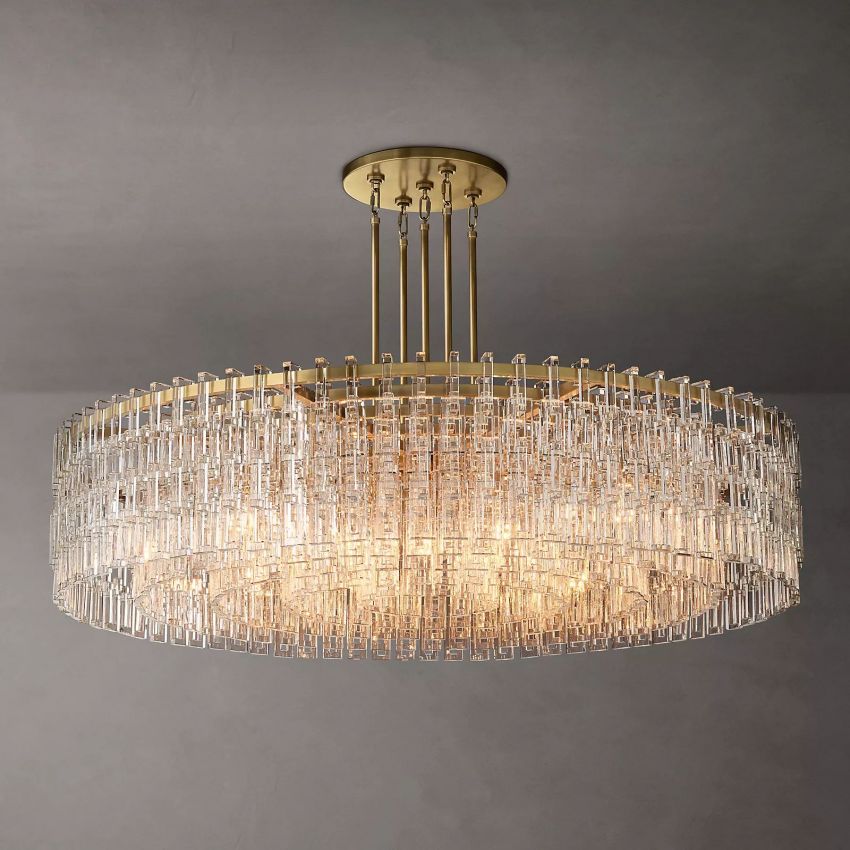 Marigan K9 Crystal Round Chandelier 60"