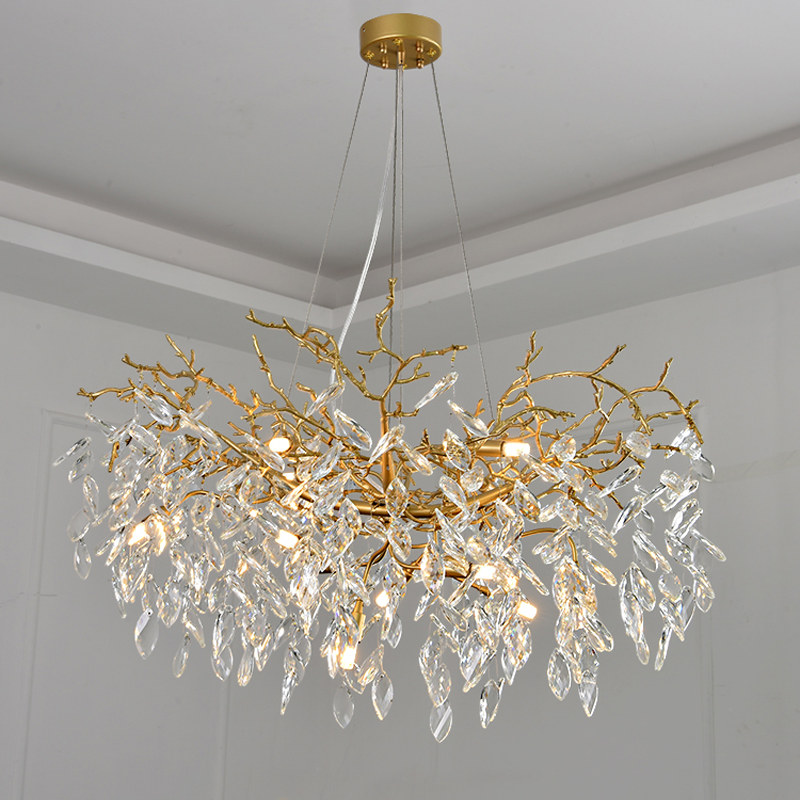 Cleo Branch Crystal Chandelier Light - Ineffable Lighting