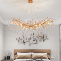 Agnes Brass Branch Crystal Chandelier For Dining Room - Ineffable Lighting