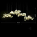 Modern Creative Ginkgo Linear Chandelier - Ineffable Lighting