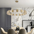 Audrey Modern Round Crystal Chandelier - Ineffable Lighting