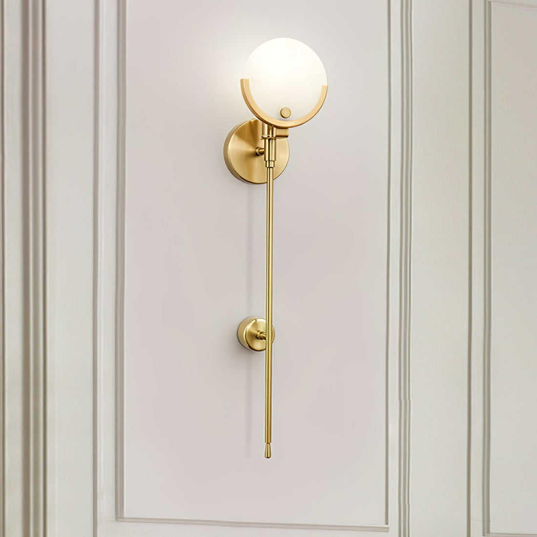 Olivialamps Ava Brass Wall Lamp