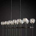 Barry Modern Crystal Ball Double Linear Chandelier 60