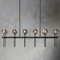 Barry Modern Crystal Ball Double Linear Chandelier 60