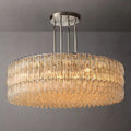 Chiaravalle Glass Tiered Round Chandelier D 62