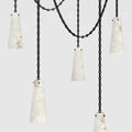 Connie Modern 5-light Marble Chandelier - Ineffable Lighting