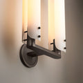 Alen Double White Glass Wall Sconce, Wall Lamps for Bedroom