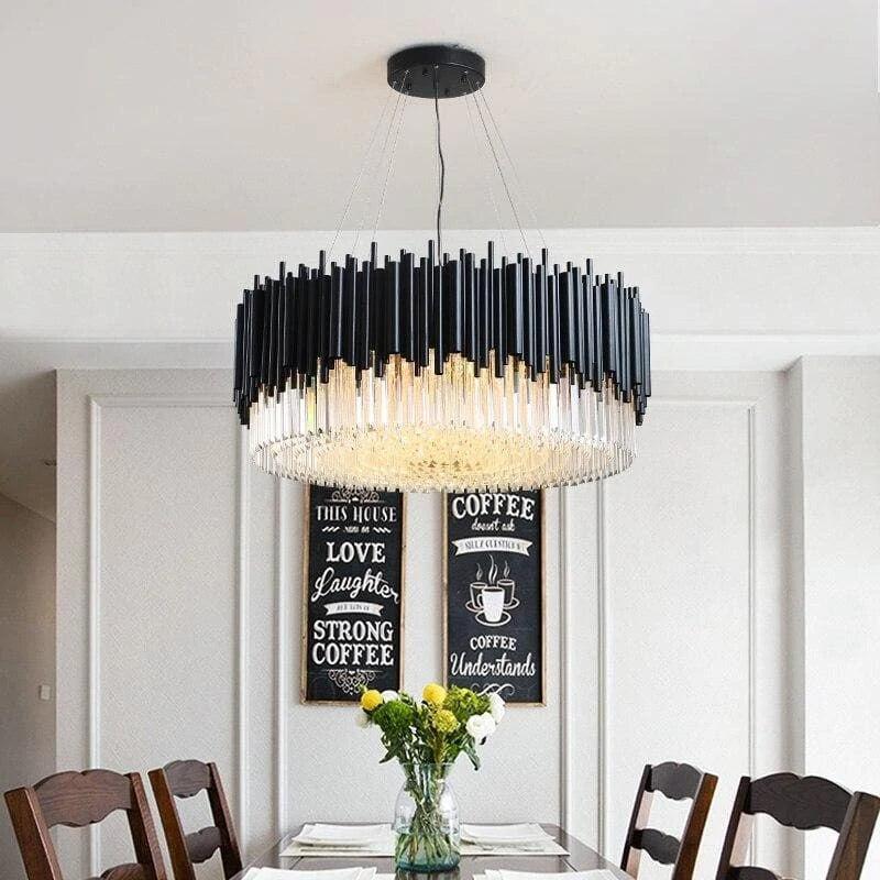 Deborah Modern Crystal Round Chandelier - Ineffable Lighting