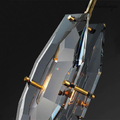 Faceted Smoke Crystal Pendant Light - Ineffable Lighting