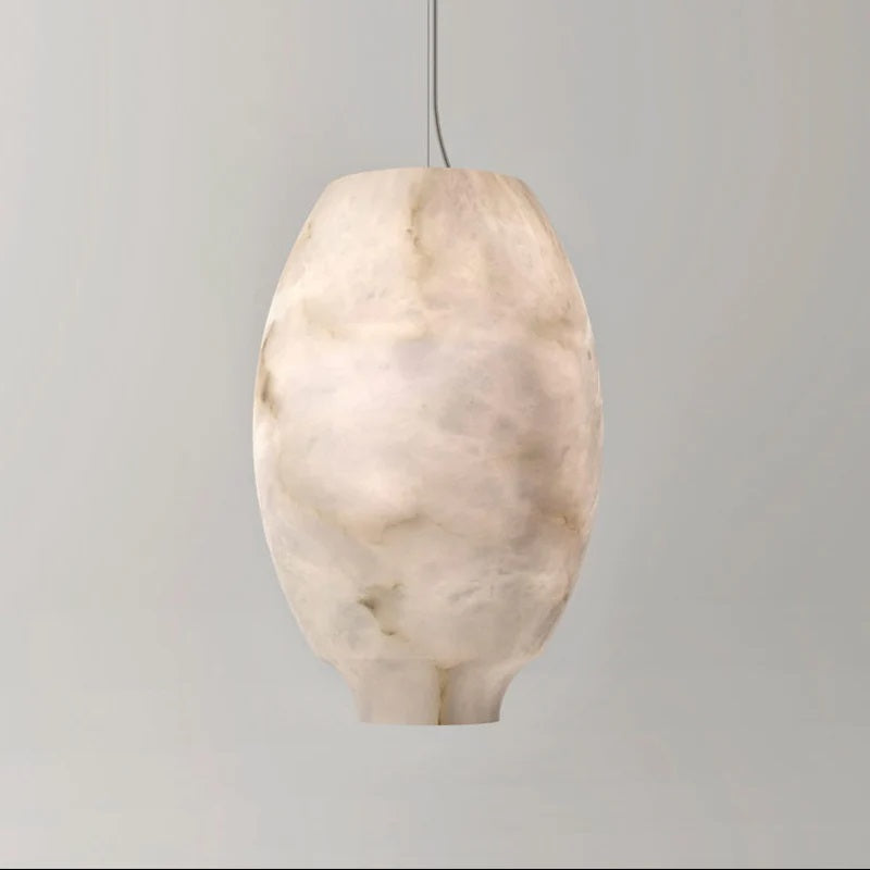 Larry Alabaster Lantern Bedside Pendant Light